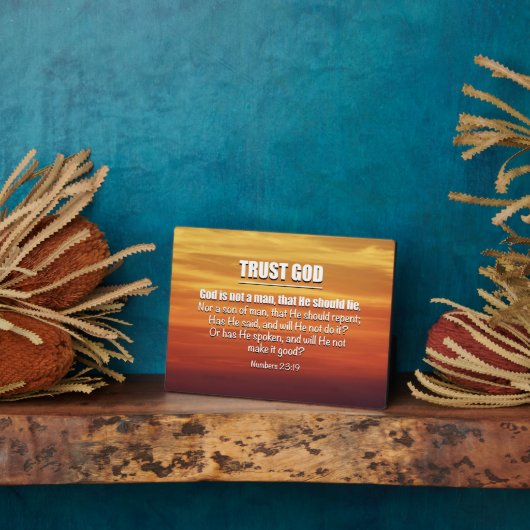 TRUST GOD FOTOPLAAT (Zijkant)