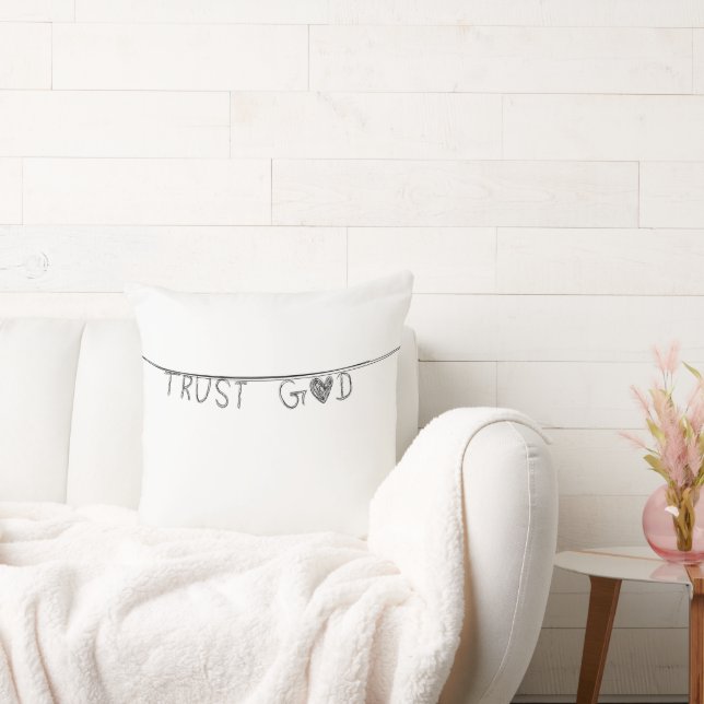 Trust God Kussen (Bank)