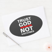 TRUST GOD NOT VACCINES Sticker (Envelop)