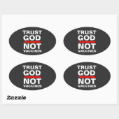 TRUST GOD NOT VACCINES Sticker (Vel)