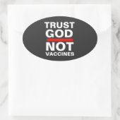 TRUST GOD NOT VACCINES Sticker (Tas)