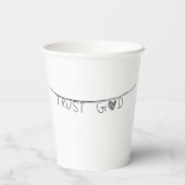 Trust God Papieren Bekers (Achterkant)