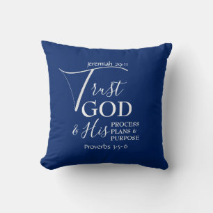 TRUST GOD Procesplannen Doel   Koningsblauw Kussen