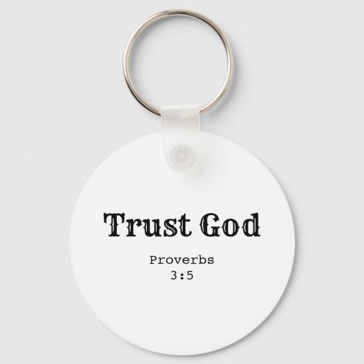 Trust God Sleutelhanger (Voorkant)