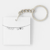 Trust God Sleutelhanger (Achterkant)
