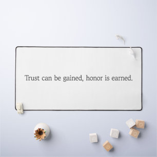 Trust & Honor Desk Mat