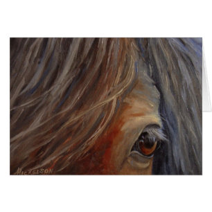 "Trust" Horse Fine Art All Occasion Wenskaart