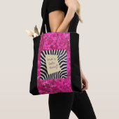 Trust in God's Timing pink glitter zebra y2k Tote Bag (Dichtbij)