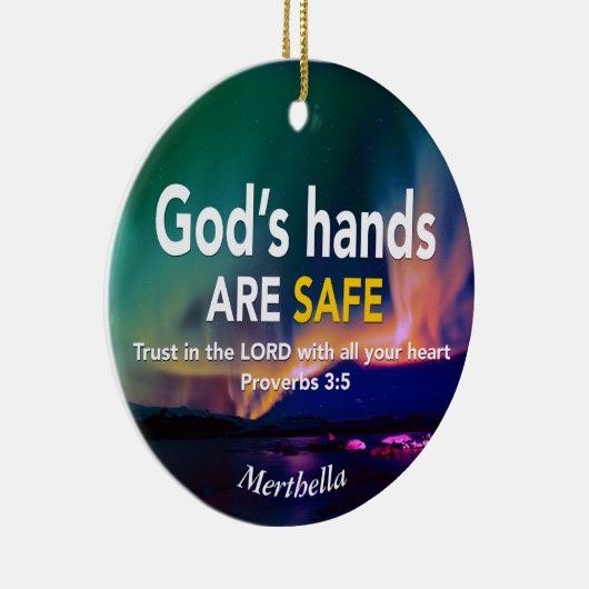 TRUST IN HET Christelijke LORD-gebed Keramisch Ornament (Rechts)