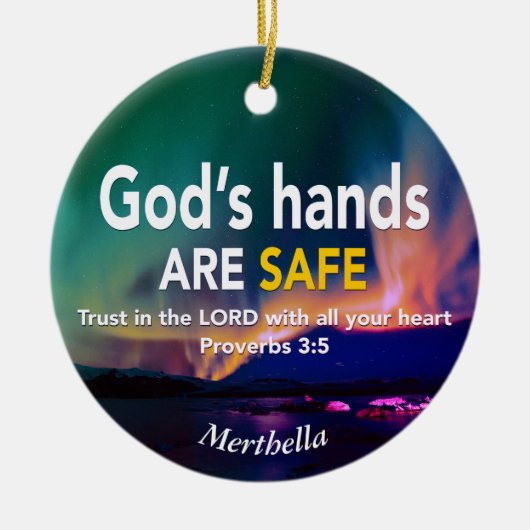TRUST IN HET Christelijke LORD-gebed Keramisch Ornament (Voorkant)