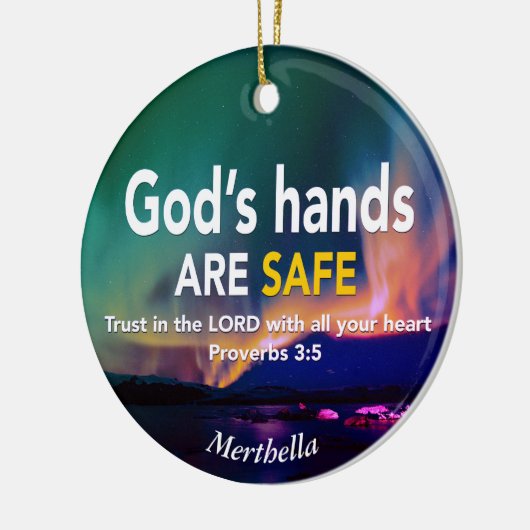 TRUST IN HET Christelijke LORD-gebed Keramisch Ornament (Links)