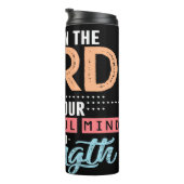 Trust In The Lord All Strength Thermosbeker (Geroteerd rechts)