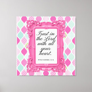 Trust in the Lord | Christian Gift Canvas Afdruk