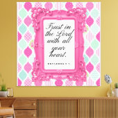 Trust in the Lord | Christian Gift Canvas Afdruk (Insitu (Woonkamer))