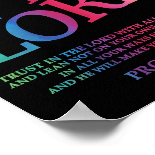 Trust In The Lord Christian Jesus God Sister Broth Poster (Hoek)