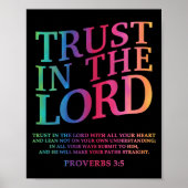 Trust In The Lord Christian Jesus God Sister Broth Poster (Voorkant)