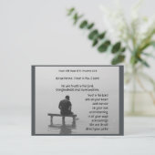 Trust In the Lord Comforting Uplifting Bible Verse Briefkaart (Staand voorkant)