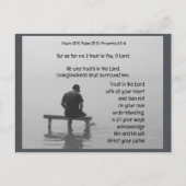 Trust In the Lord Comforting Uplifting Bible Verse Briefkaart (Voorkant)