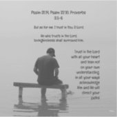 Trust In the Lord Comforting Uplifting Bible Verse Sticker (Voorkant)