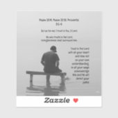 Trust In the Lord Comforting Uplifting Bible Verse Sticker (Vel)