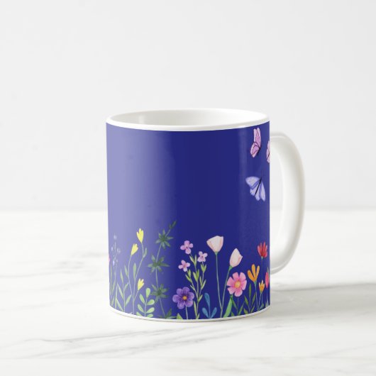Trust in the Lord” Floral Bible Verse Mug Koffiemok (Voorkant rechts)