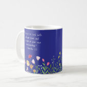 Trust in the Lord” Floral Bible Verse Mug  Koffiemok (Voorkant links)