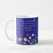 Trust in the Lord” Floral Bible Verse Mug  Koffiemok (Links)