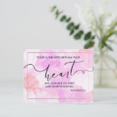 Trust in the Lord Proverbs 3 5 Heart Briefkaart (Staand voorkant)