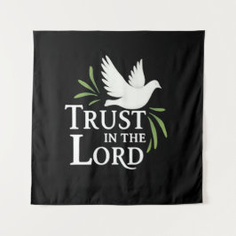 Trust in the Lord White Dove Christian Flat Cards Wandkleed
