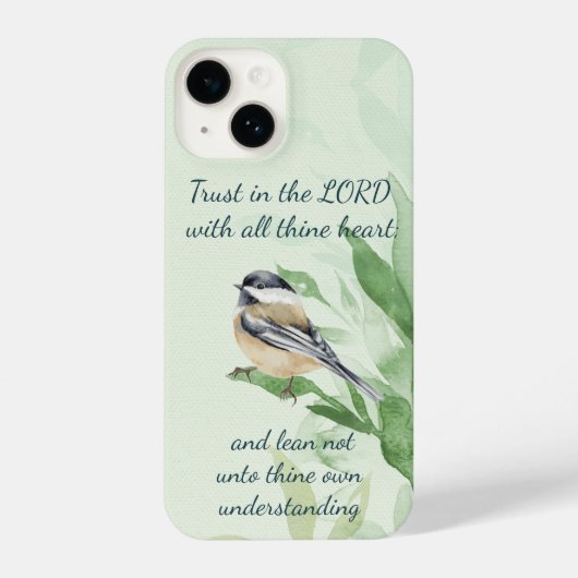 Trust in the LORD with all thine heart; and lean iPhone Hoesje (Achterkant)