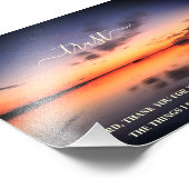 Trust Inspirerende Quote Zonsondergang Fotografie Foto Afdruk (Hoek)