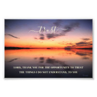 Trust Inspirerende Quote Zonsondergang Fotografie