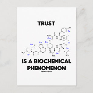 Trust is een biochemisch fenomeen (oxytocine) briefkaart