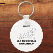 Trust is een biochemisch verschijnsel (oxytocine) sleutelhanger (Voorkant)