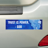 TRUST IS POWER BUMPERSTICKER (Op auto)