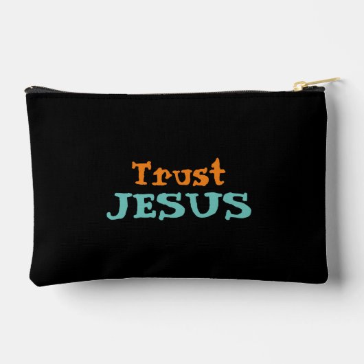 Trust Jesus Christelijk Quote Schattigee Bloemen o Etui (Achterkant)