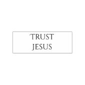 Trust Jesus Christian Quote Zelfinktende Stempel (Design)