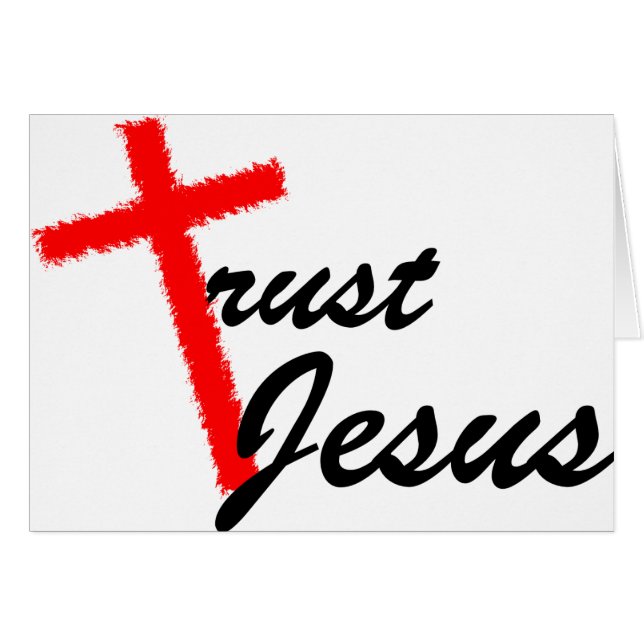 Trust Jesus Cross (Voorkant Horizontaal)