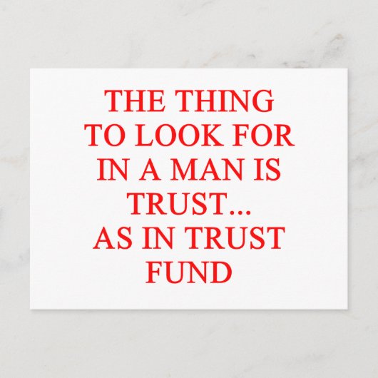 TRUST maakt goudgrap mogelijk Briefkaart (Voorkant)