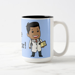 Trust Me Doc Tweekleurige Koffiemok