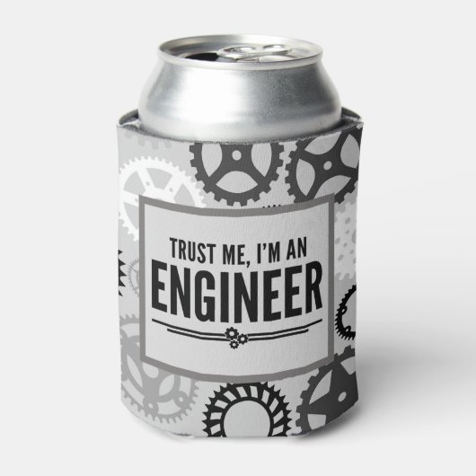 Trust Me Engineer Funny Quote Blikjeskoeler (Blikje Voorkant)