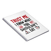 Trust Me, I Know What You Shouldn’t Eat Notitieboek (Rechterzijde)