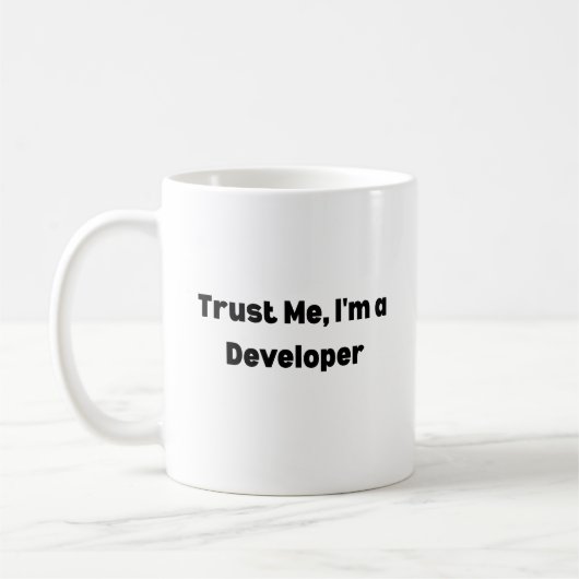 Trust Me I’m a Developer Mug – Programmer Gift  Koffiemok (Links)