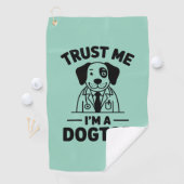 Trust Me I’m a Dogtor Golfhanddoek (Insitu)