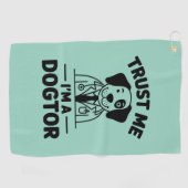 Trust Me I’m a Dogtor Golfhanddoek (Horizontaal)