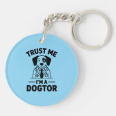 Trust Me I’m a Dogtor Sleutelhanger (Achterkant)