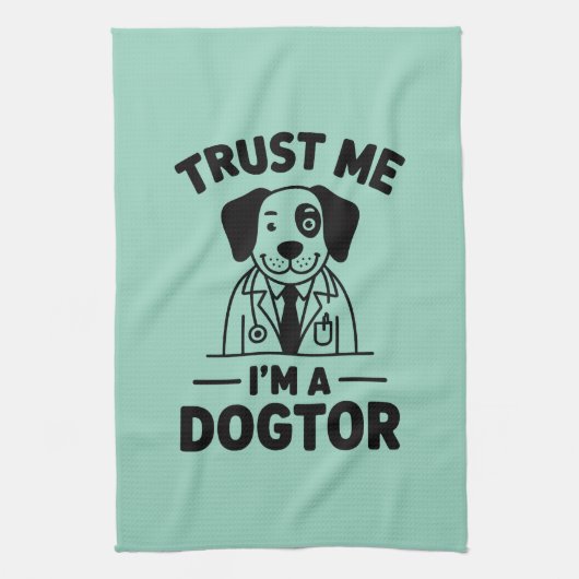 Trust Me I’m a Dogtor Theedoek (Verticaal)