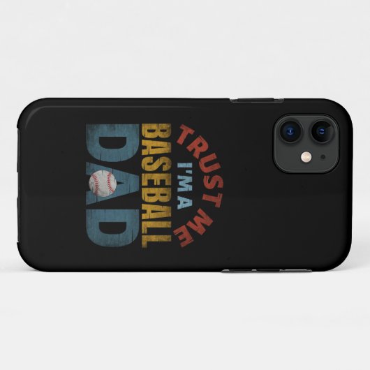 TRUST ME I'M A BASEBALL DAD Case-Mate iPhone CASE (Achterkant (horizontaal))