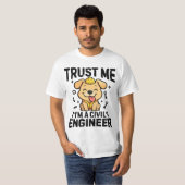 Trust me, I'm a civil engineer T-shirt (Voorkant volledig)