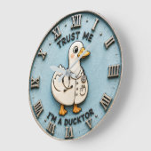 Trust Me I'm a Ducktor Funny Doctor Duck Grote Klok (Hoek)